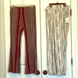 Bohemian style flare leg pads